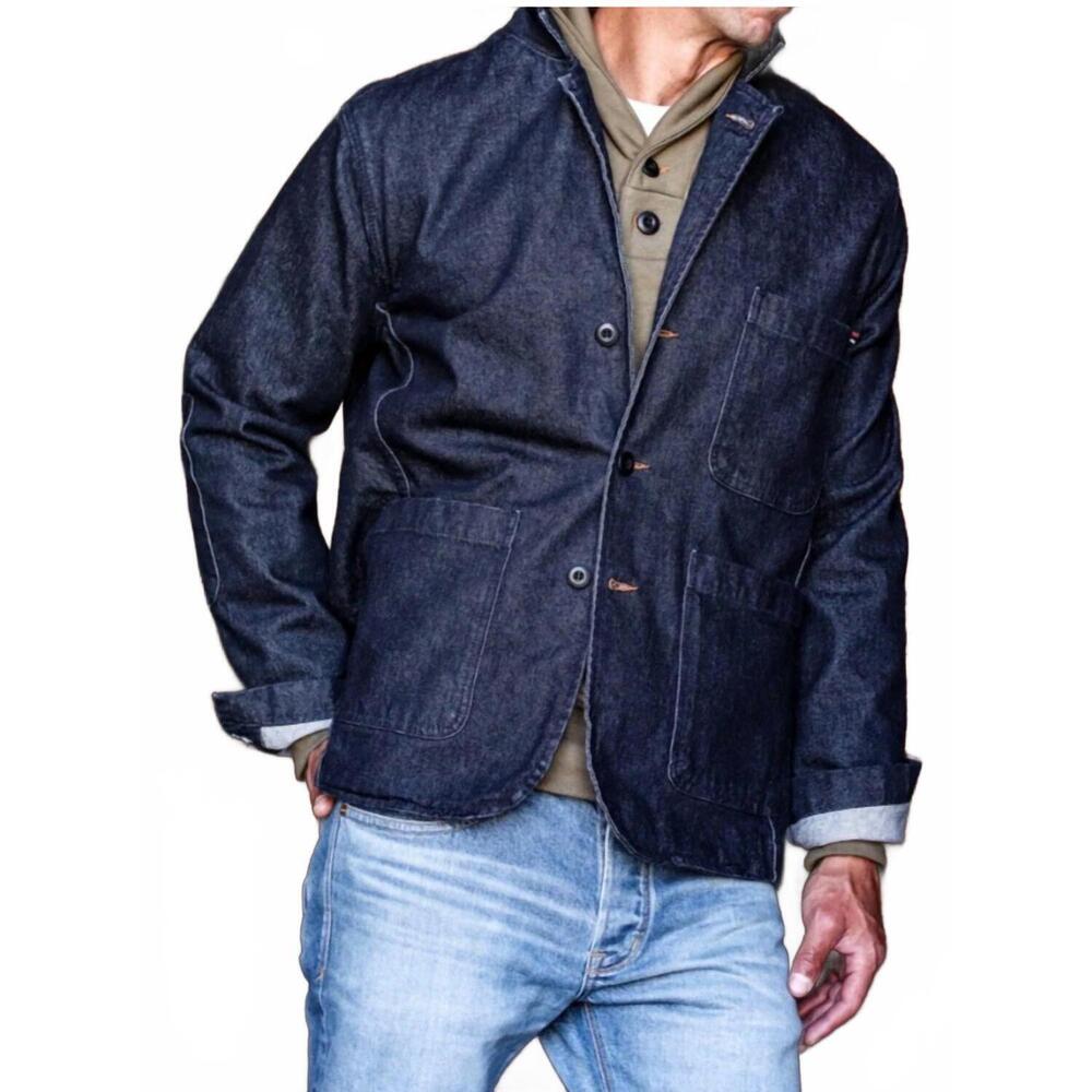 NEW WIESMADE scout denim blazer in ocean